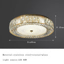 DecorBites™ Gold Crystal Glass Ceiling Light Fixture for Modern Living Rooms & Bedrooms