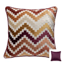 DecorBites™ Geometric Chenille Flocking Cushion Cover: Grey-Beige Home Decor Pillow Case