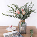 DecorBites™ Artificial Eucalyptus Leaves 100Pcs - Home Wedding Decoration Vase Fake Plants