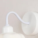 DecorBites™ Glass Iron LED Wall Sconce Pull Chain Switch Stair Light Fixture for Bedroom