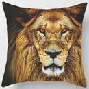 DecorBites™ Animals World Tiger Lion Pillow Case for Cute Home Decor in Sofa Living Room