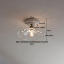 DecorBites™ LED Canopy Ceiling Light Glass Copper Luminaria De Teto