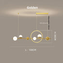 DecorBites™ LED Long Strip Pendant Light: Nordic Minimalist Design for Living Room, Restaurant, Bar