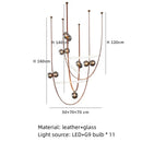 DecorBites™ Leather Chandeliers 2023 LED Minimalist Home Decor Lighting for Living Room