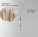 DecorBites™ Crystal LED Chandelier: Elegant Lighting for Home, Restaurant, and Bar