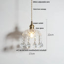 DecorBites™ Green Glass LED Pendant Lights, Adjustable Nordic Modern Hang Lamp for Bedroom, Kitchen, Hotel