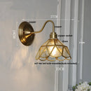 DecorBites™ Glass Brass Wall Sconce LED Light Fixture for Dining Living Room Bathroom Mirror