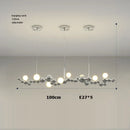 DecorBites™ Designer Molecule Chandelier: LED Dimmable Chrome Gold Lighting 2025 Trend