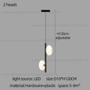 Modern minimalist decorbites led oval chandelier living room light