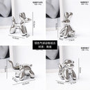 DecorBites™ Golden Monkey Dog Rabbit Ceramic Balloon Animals Desk Ornament