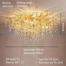 DecorBites™ Crystal Water Drop Chandelier – Luxury Ceiling Light for Hotels, Restaurants, Villas