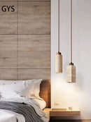 DecorBites™ Japanese Style Yellow Cave Stone Pendant Lamp for Bedroom, Restaurant, Bar