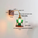 DecorBites™ Amber Glass LED Wall Sconce Pull Chain Switch.