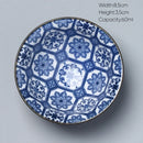Japanese blue and white kung fu tea cup dining room porcelain bowl