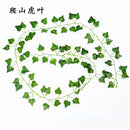 2M Leaf Vine Artificial Hanging Plants Liana Silk Fake Ivy Leaves for Wall Green Garland Decoration Home Decoration Party Vines