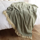 DecorBites™ Geometric Knitted Blanket - Soft and Cozy Classic Decor for Home and Hotel Use