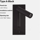 DecorBites™ LED Wall Sconce Adjustable Reading Light for Hotel Bedroom, USB Charging