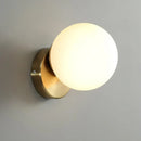 DecorBites™ Glass Round Ceiling Lamp Brass Metal Lights for Hallway and Aisle
