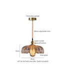 DecorBites™ Glass LED Hanging Lamp | Minimalist Copper Pendant Light