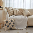 DecorBites™ Geometric Tufted Tassel Cushion Cover 30x50cm/45x45cm