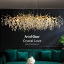 DecorBites™ Crystal Pendant Chandelier for Luxury Dining Living Room LED Lighting