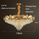 DecorBites™ Crystal Tassles Pendant Light 2024 | Modern Luxury Chandelier for Living Room
