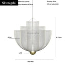 DecorBites™ Geometric Iron Chandelier | Nordic Loft Pendant Light Fixture