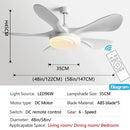 DecorBites™ 58" Modern LED Ceiling Fan Light Strong Winds for Living Room & Restaurant