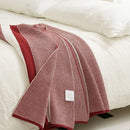 DecorBites™ Cozy Striped Knit Blanket for All Seasons