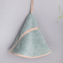 DecorBites™ Coral Velvet Hand Towel: Round Cute Style, Super Absorbent & Soft for Bath