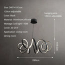 DecorBites™ Creative Twisted LED Chandelier for Living Room Bedroom Lighting