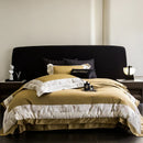 DecorBites™ Luxe Egyptian Cotton Bedding Set - Full Queen King Duvet Cover Flat Sheet Pillowcases