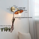 DecorBites™ LED Wall Lamp Walnut Wood Stair Light Fixture