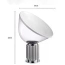 DecorBites™ Glass Radar Shade LED Desk Lamp for Bedroom & Living Room Lighting
