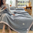 DecorBites™ Cooling Cotton Quilt with Washable Core for Single Bed in Dorm