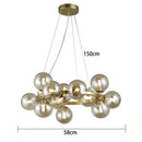 DecorBites™ Glass Ball LED Pendant Lights for Home Decor and Luminaires