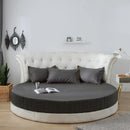 DecorBites™ Cotton Round Bed Sheet Set with Elastic Band, Soft & Skin-Friendly Fitted Sheets