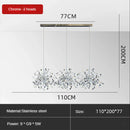 DecorBites™ Leaf Sequin Ceiling Chandelier for Modern Living Room, Restaurant, Bar, or Dining Table