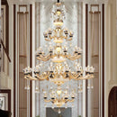 DecorBites™ Luxe Crystal Chandelier for Bedroom, Living Room, and Dining Room
