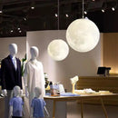 DecorBites™ Cream Moon LED Pendant Chandelier: Modern Living Room Kitchen Bedroom Lighting