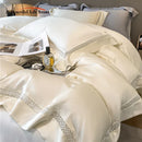 DecorBites™ Eucalyptus Fiber Lace Bedding Set for Soft, Silky & Cool Skin-friendly Comfort