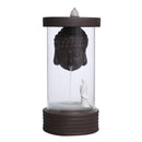 Enlightened Buddha Backflow Incense Burner | Ceramic & Glass
