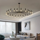 DecorBites™ Black Sputnik Chandelier: Nordic Design, Adjustable Lighting for Home Décor