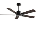 DecorBites™ 56-Inch Black Industrial Style Ceiling Fan with Remote Control for Indoor Use