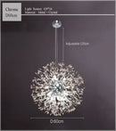 DecorBites™ Dandelion Chandelier LED Sparkle Ball Crystal Lighting for Restaurant & Living Room