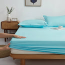 DecorBites™ Cotton Fitted Sheet Set Cozy Bedsheet Pillowcases King Twin Queen Full Size