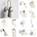 DecorBites™ Industrial LED Wall Sconce Iron Bedside Lamp Retro Loft Indoor Lighting