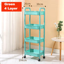 DecorBites™ Kitchen Storage Cart Rolling Utility Organizer Rack Shelf Trolley Cart