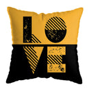 DecorBites™ Geometric Deer Print Pillowcase 45x45cm - Yellow Home Decor