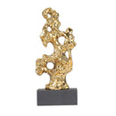 DecorBites™ Gold Hollow Stone Statue Coral Sculpture Home Decor Figurines